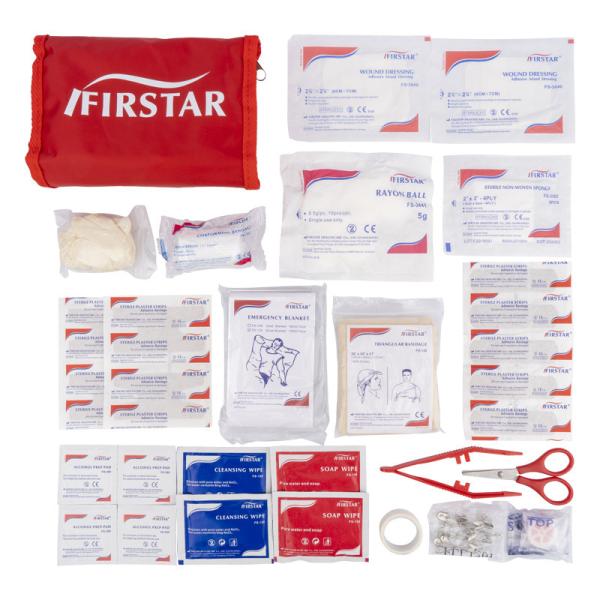 FDA Outdoor First Aid Kit For Camping PVC Coated Nylon Bag