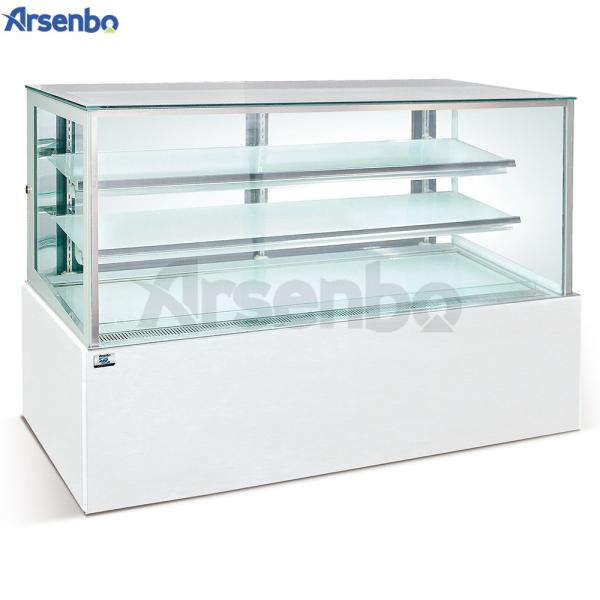 SUS304/201 Cake Display Refrigerator Multipurpose White Black Color