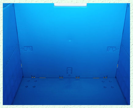 Attached Lids Larger Volume Plastic Collapsible Tote Boxes Stronger and Durability