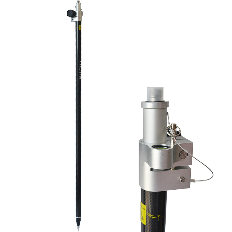 Carbon Fiber Extendable Pole For GPS RTK GNSS Telescopic Rover Pole CHC GPS Surveying Pole