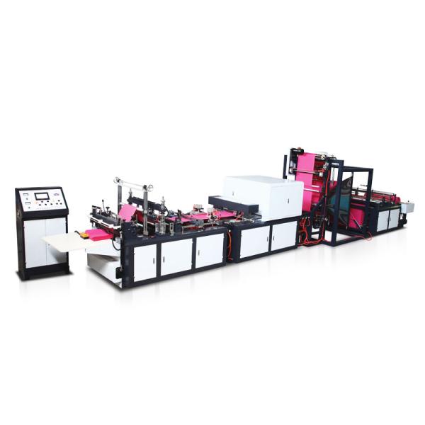 Auto Non Woven Bags Manufacturing Machine , Straight Up Non Woven Bag Machine