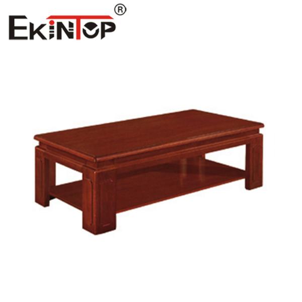 Quality Chinese Double-Layer Tea Table Wooden Skin Rectangular Tea Table Simple Wooden Tea Table for sale