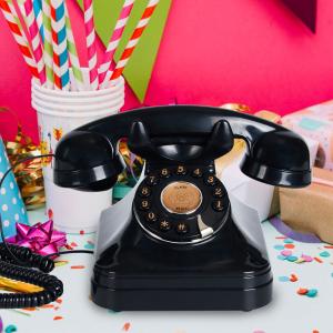 Weddings Celebrations Phone Guest Book Clear Sound Vintage Phone Voice Recorder Button Design