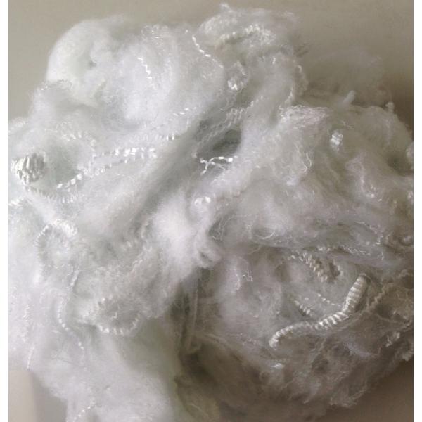 Grade AAA Regenerated Polyester Fiber , 6D X 102mm Polyester Staple Fiber