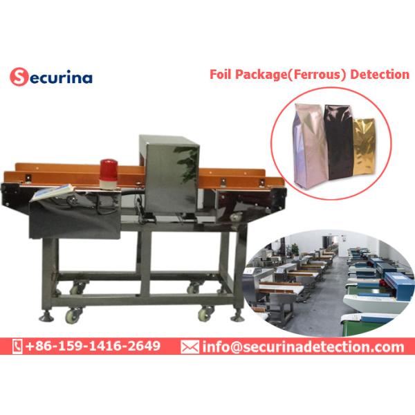 Food Processing Industry High Precision Metal Detector Machine With Data Logging
