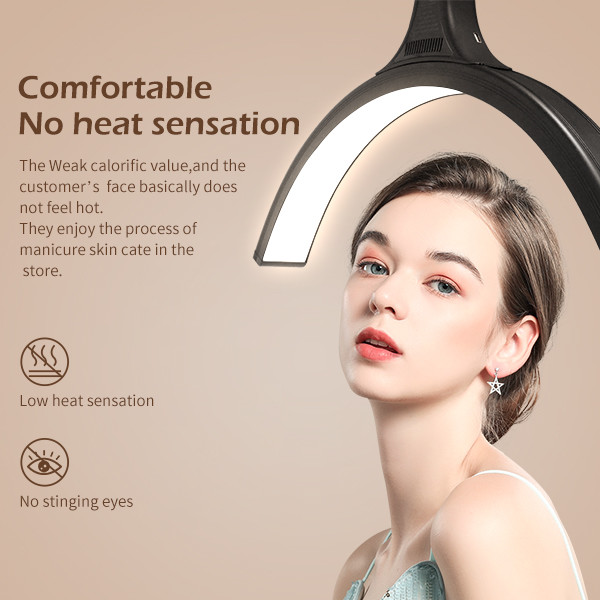 RF light 60W New LED Half moon light Ring Floor Lamp Lash Light For Tattoo Beauty Salon Eyelash Lashes