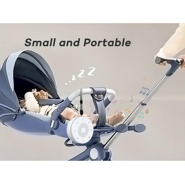 Portable White Noise Machine with Night Light 30 Sounds Rechargeable