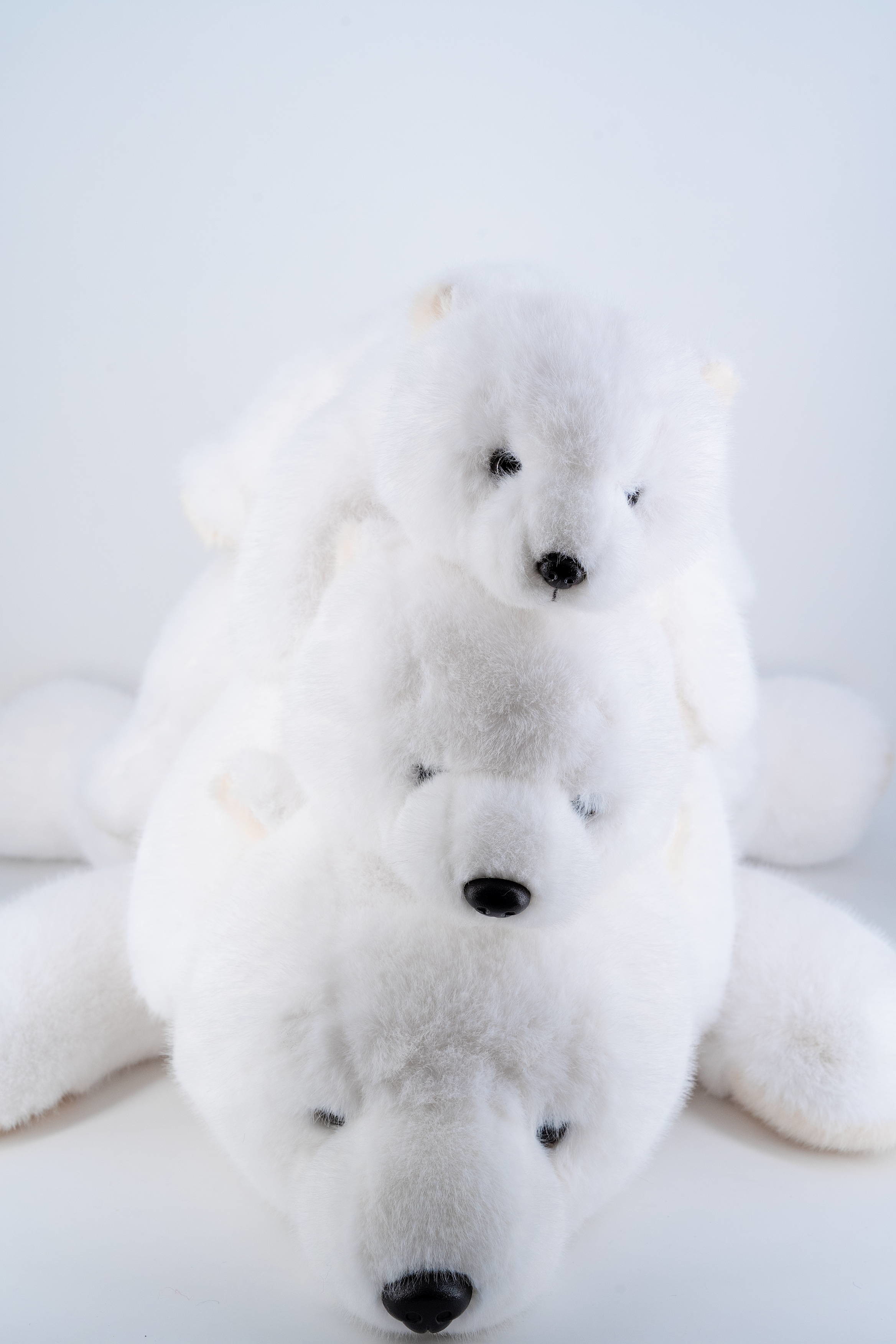 Eco Friendly Polar White Bear Plush Toy Multiple Sizes Safe And Soft