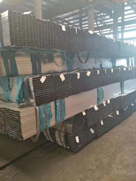 Quality Stuctural Rectangular Metal Pipe , Flat End Welding Rectangular Tubing for sale