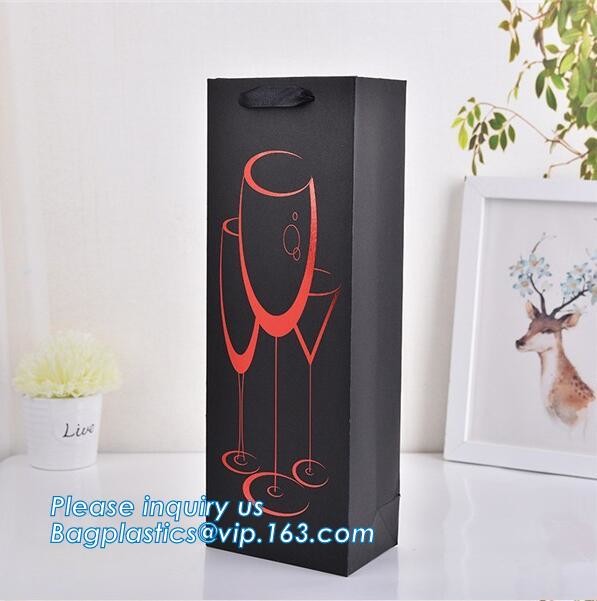 Fashion Custom Printing Luxury Gift Shopping Carrier Paper Bag With Your Own Logo Print,strong twisted handle black leat