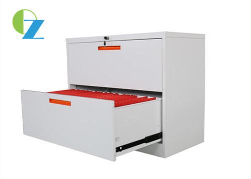 Quality KD Structure Lateral 2 Drawer Locking File Cabinet For School / Office / Hositpal for sale