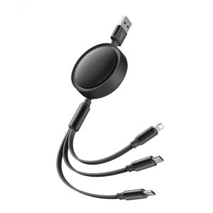 China Retractable Multiple OD 3.5mm Universal Charging Cables Custom Logo wholesale