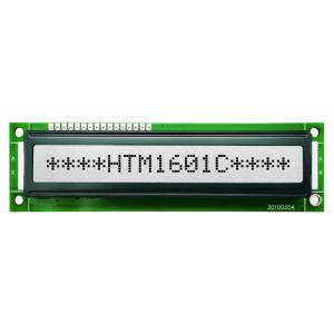 China Monochrome Character LCD Module 1X16 With MCU Interface HTM1601C wholesale