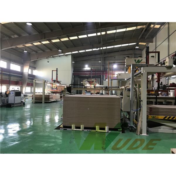 Auto Laminate Flooring Production Machine , Single Layer MDF Laminating Machine
