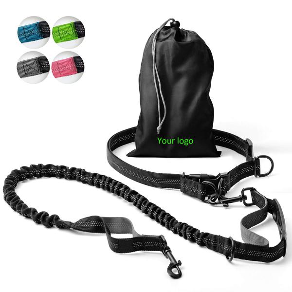 Quality 2 In 1 Hands Free Retractable Dog Leash Easy Grip Handle OEM / ODM Available for sale