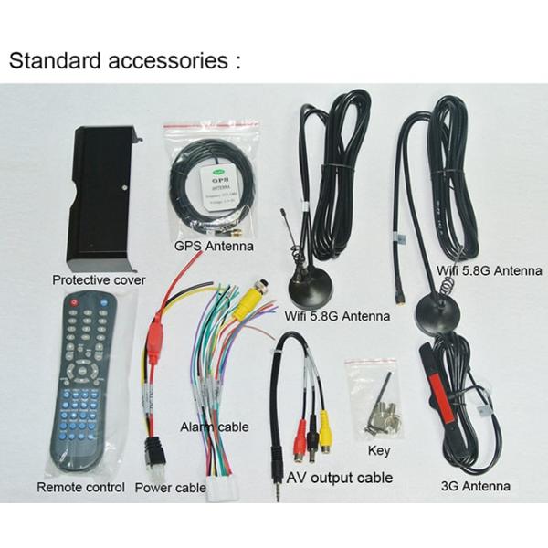 4 Channel Video Player Vehicle Mobile DVR Two SD Card Storage CE Certificate