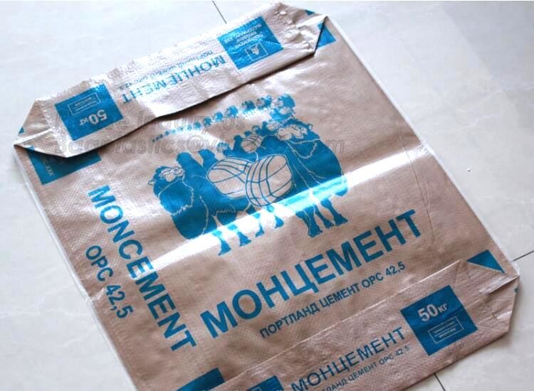 Hot Selling Kraft Paper PP Woven Plastic Cement Valve Bag For 25Kg,kraft paper laminated pp woven sandwich bag for logis
