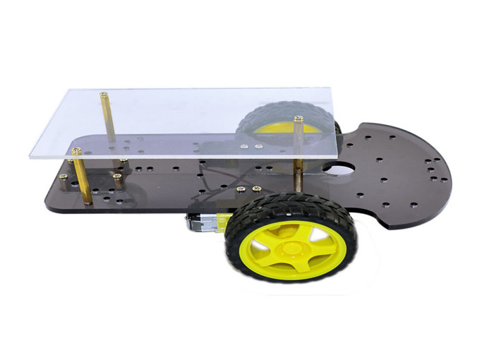 2 Layer Line Tracing Arduino Car Robot , Two Wheel Drive Smart Car Kits
