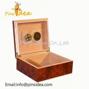 China Wooden Cigar Case, Front Mounted Hygrometer, Wholesale Factory Price wholesale