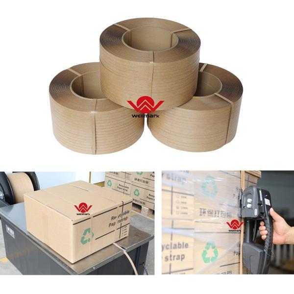 12MM Width Industry Packing Paper Strap Tape / Kraft Paper Strapping Tape