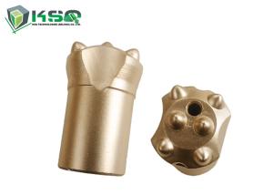 China Spray Galvanized Layer 36mm Taper Button Bit For Quarrying Industry wholesale