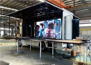 China Effective Moving Truck Mobile Led Display Advertising / LED Truck Display 10mm on sale