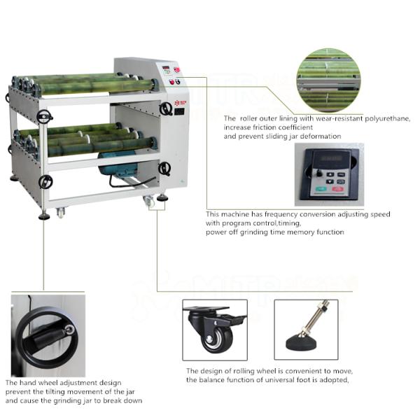 20l-2 Lab Roller Ball Mill Laboratory Powder Mixer For Small Production
