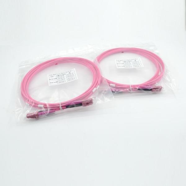 LC Upc To LC Upc Multimode OM4 3.0mm Fiber Optic Patch Cords