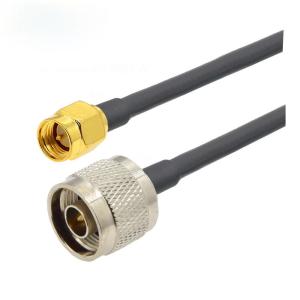 China RF Coaxial Automotive Wiring Harness RG-58 Coaxial Cable N Type To SMA 15cm 50cm 1m 2m on sale