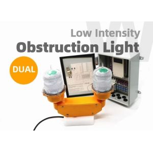Remote LED Obstruction Light Alarm Controller Electrostatic Polyester
