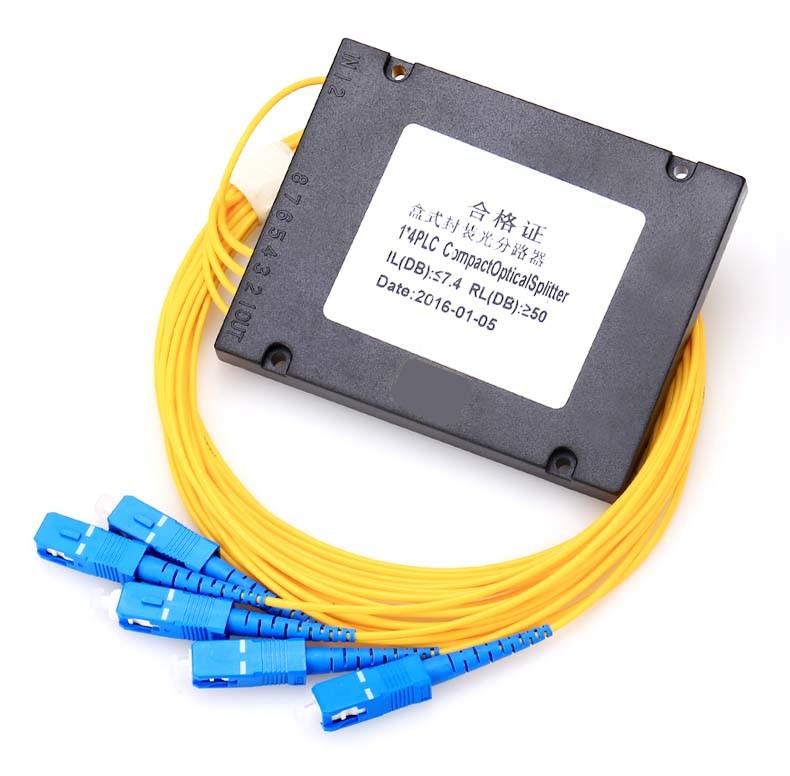 Low Insertion Loss Fiber Optic Splitter , FTTH ABS box splitter 1x32