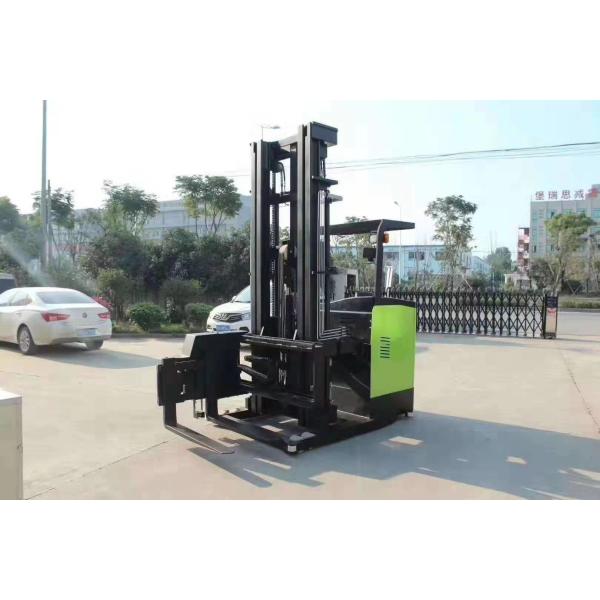AC Motor Reach Stacker Forklift With Standing Posture 3783 X 1445 X 3162mm