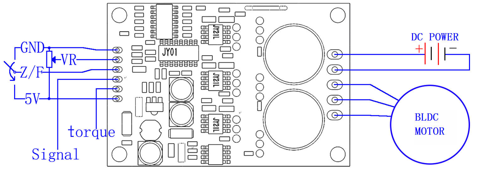 15A Current sensorless Bldc Motor Controller , underwater propeller driver board