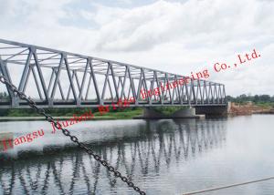 China Portable Prefabricated Galvanized Steel Bridge , Long-Term Long Span Bridge Corrosion Protection wholesale