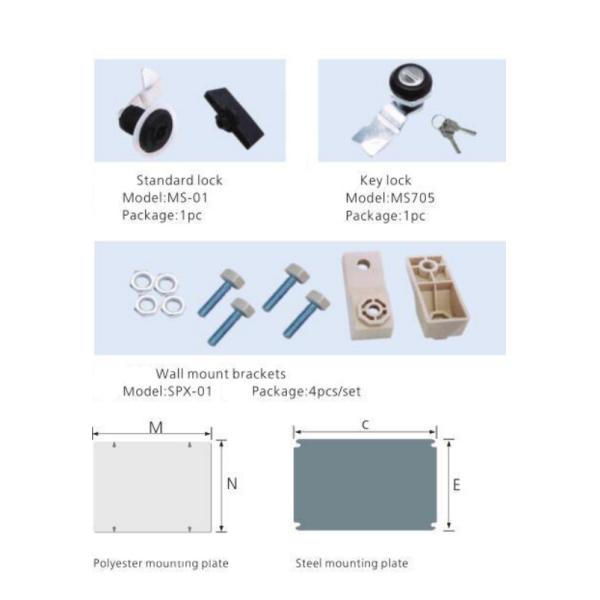 IP66 Waterproof Distribution Box SMC Polyester fiberglass enclosure box