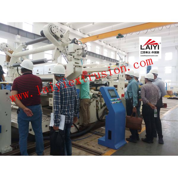 Strong Adaptable Poly Coating Machine , Air Shaft Dry Lamination Machine