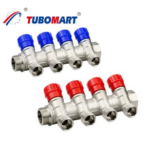 Brass Pex Pipe Manifold 2 - 12 Port Water Underfloor Heating Manifold