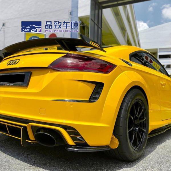 Quality Yellow color Car Decoration Film Auto Vinyl Wrap Auto Paint Protection Glossy Crystal Maize for sale