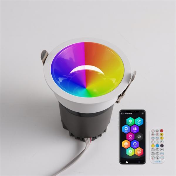 400lm LED Colorful Spot Lights Adjustable Cob Base Recessed Spotlight High Luminous Value Supermarket Mall Aluminum Embedded