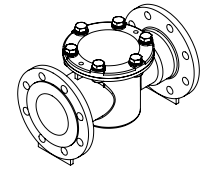 GGG40 Epoxy Coating Industrial Water Meter Strainer / Filter DN50 ~ DN300