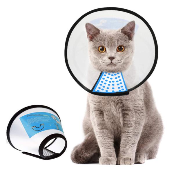 Adjustable Pet Training Collars White Comfy Dog Cat Cone Collar