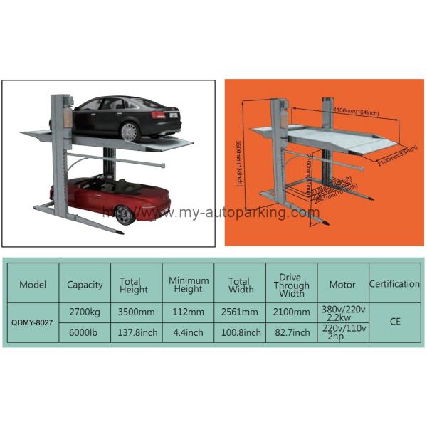 Double Decker Parking Post Parking Solution Pallet Parking System