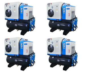 All - in - one  7.5hp Twin Screw Compressor With Dryer Tank and Filters