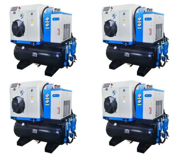 Quality All - in - one  7.5hp Twin Screw Compressor With Dryer Tank and Filters for sale