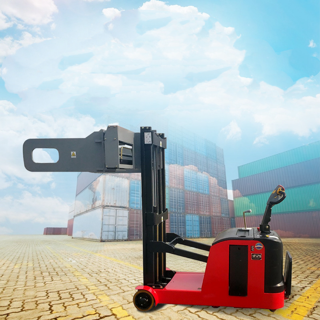 1000kg 1t 1.5t Load capacity Electric roll paper stacker with clamp for use in warehouses