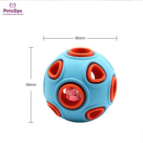 Quality Interactive rubber 80mm Indestructible Dog Ball Toys for sale