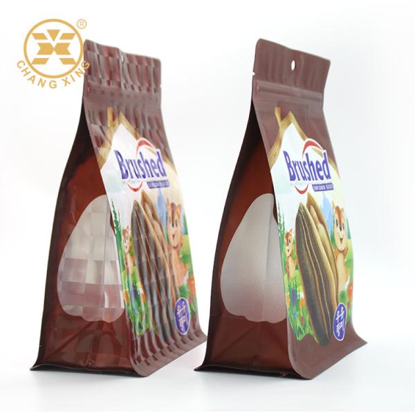 Pistachos Bolsa 1kg Ziplockk Dried Food Packaging Bags Flat Bottom Pouch