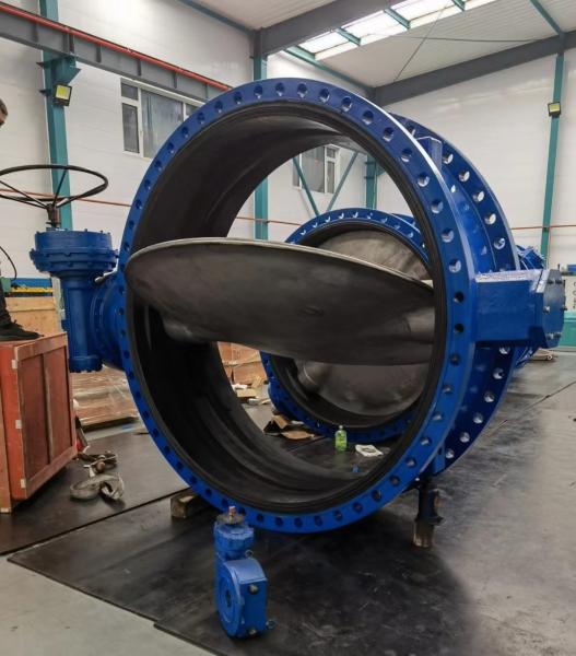 Quality Large Diameter BS EN593 Double Flanged Butterfly Valve Underground Captop for sale