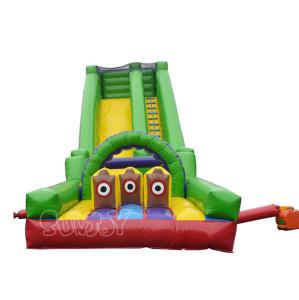 China Commercial 0.55mm Plato Inflatable Obstacle Course For Kids on sale