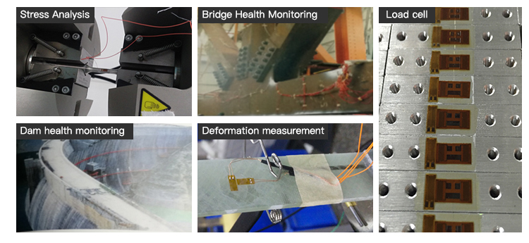 Ruijia Load Cells Strain Gauge Sensor Temperature And Creep Self-compensated Strain Gauges